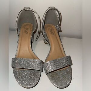 Cake Women's Silver Sparkle Heels
